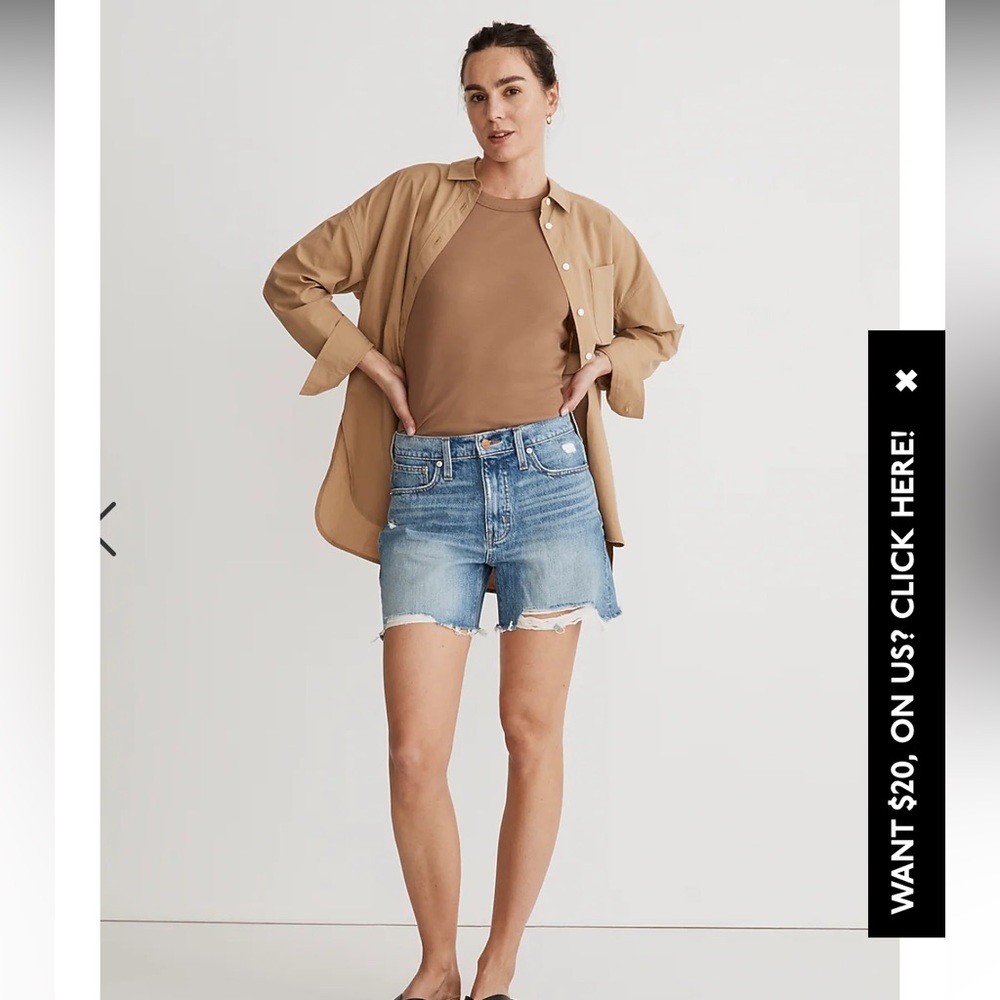 Madewell Mom Jean Shorts